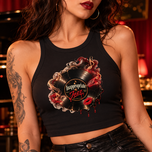 Inappropriate Jazz | Vinyl Racer Tank